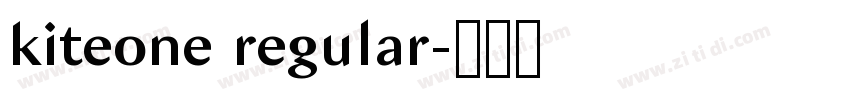 kiteone regular字体转换 kiteone regular字体转换